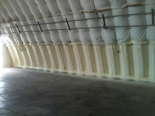 insulation in a hanger